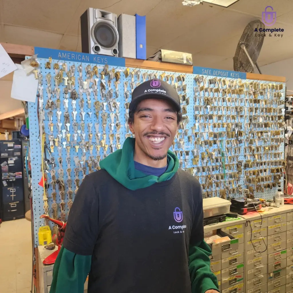 locksmith technician for three years at a complete lock and key service keyon
